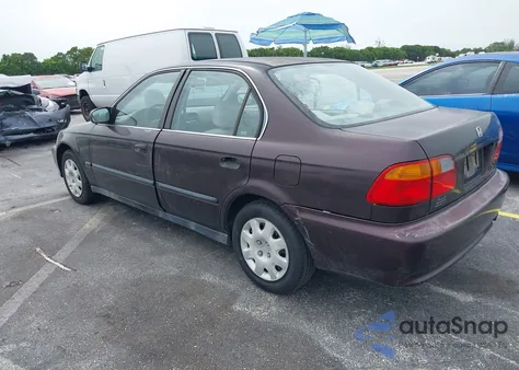 2000 Honda Civic Lx из США, поврежденный, VIN 1HGEJ6676YL044462